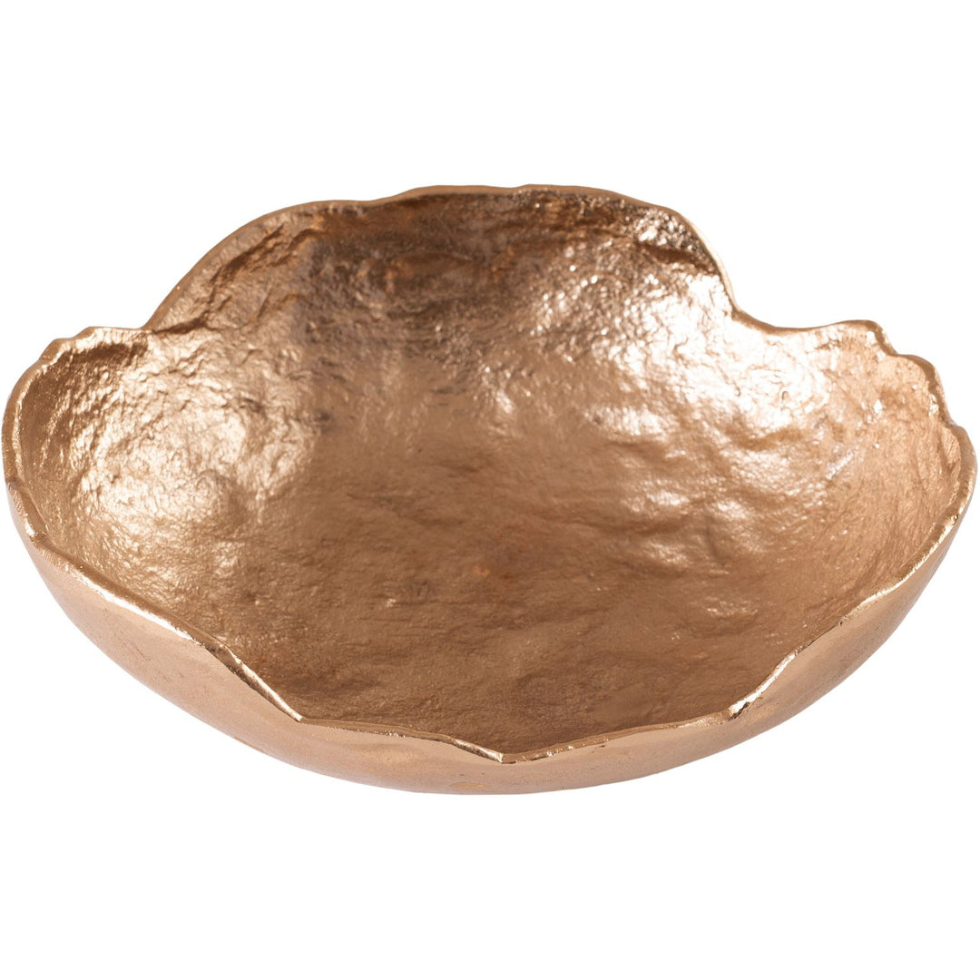 Calyx Aluminum Decorative Bowl — Brass