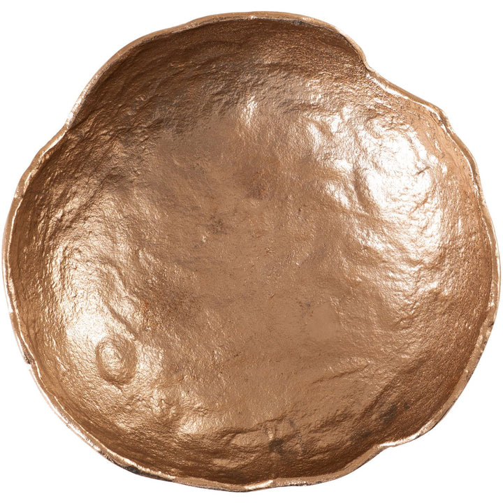 Calyx Aluminum Decorative Bowl — Brass