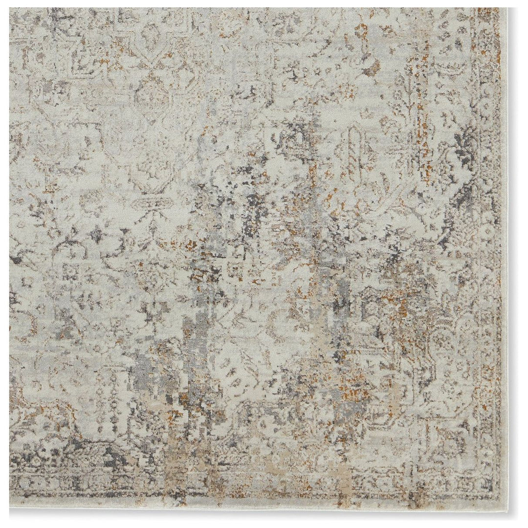 Jaipur Living Belvoir Abstract Light Gray/ Cream Area Rug (5'3"X7'6")