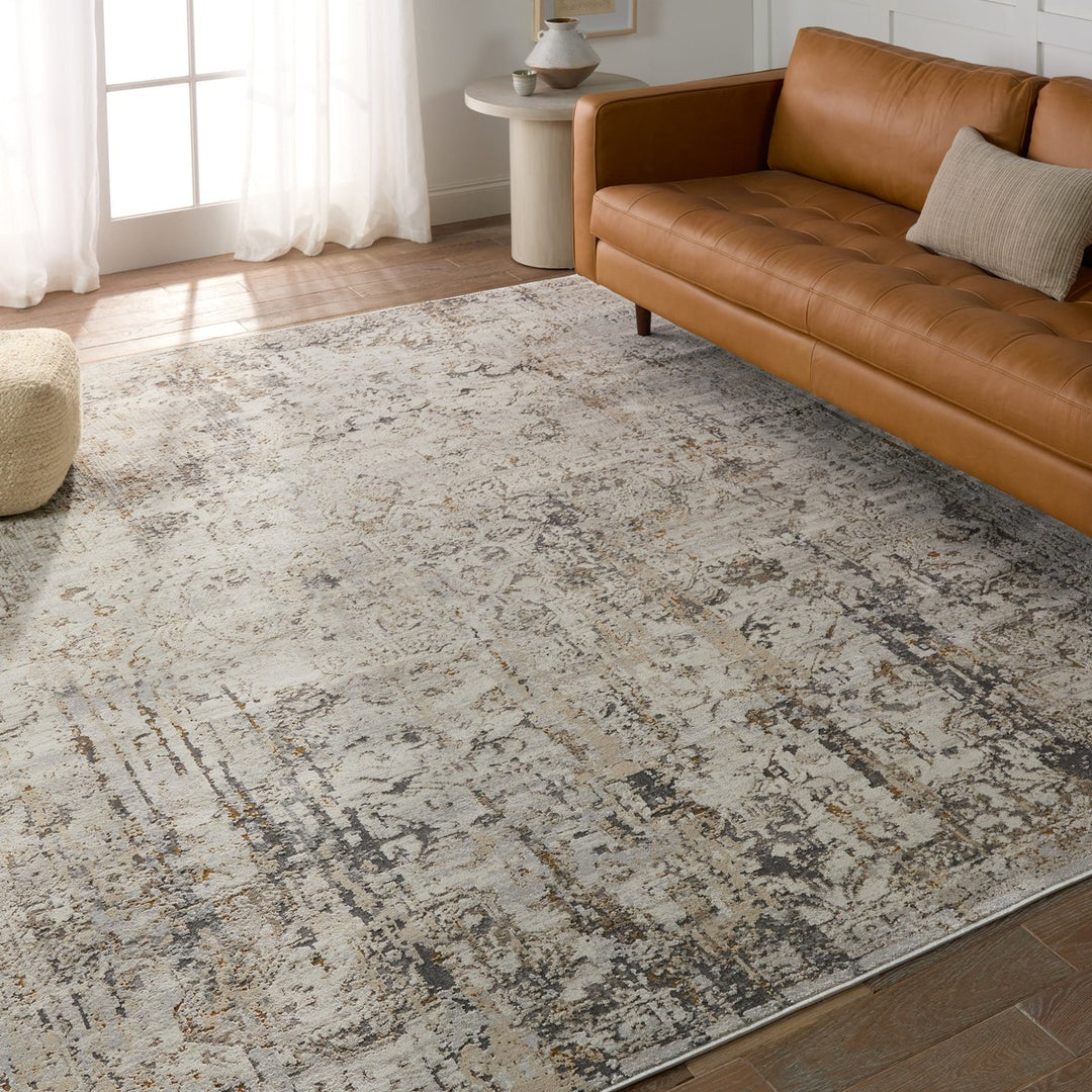 Jaipur Living Belvoir Abstract Light Gray/ Cream Area Rug (5'11"X8'11")