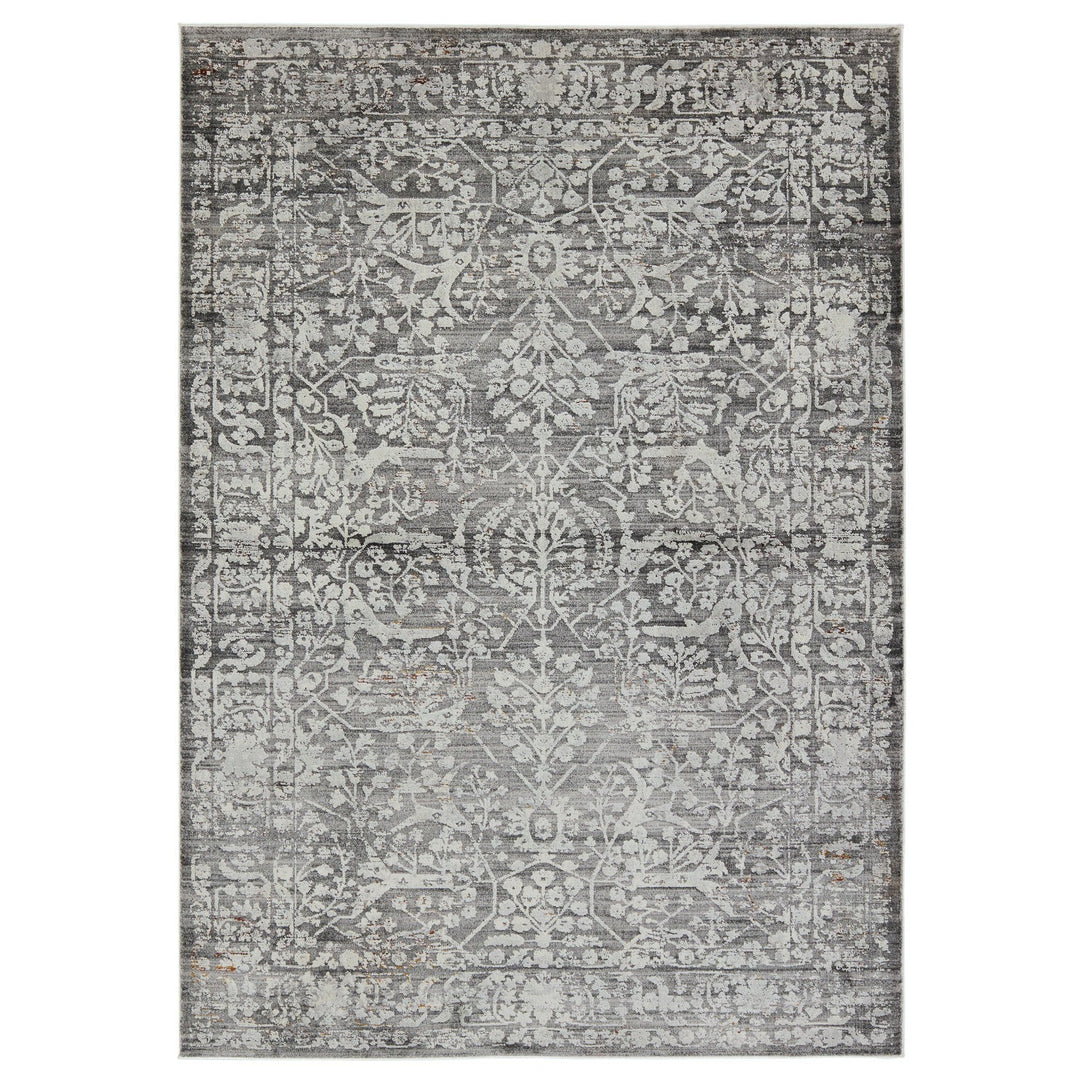 Jaipur Living Elvira Floral Gray/ Cream Area Rug (9'10"X12')