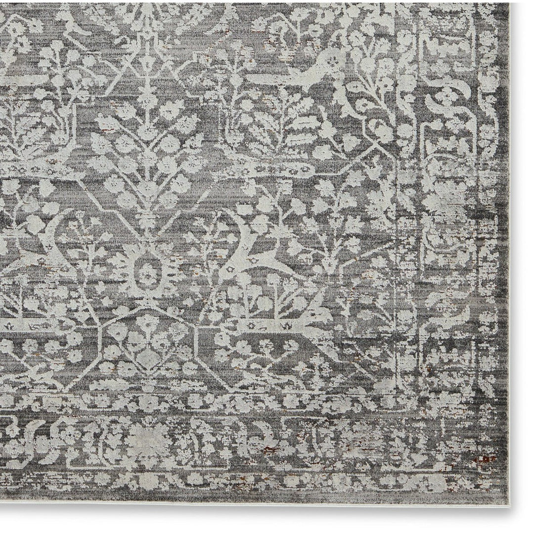 Jaipur Living Elvira Floral Gray/ Cream Area Rug (9'10"X12')