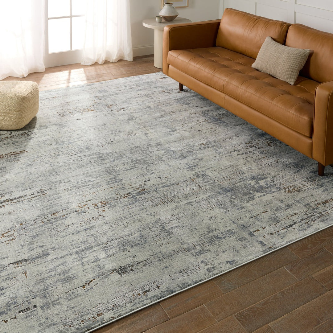 Jaipur Living Isola Abstract Gray/ Blue Area Rug (5'3"X7'6")