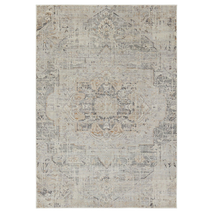 Jaipur Living Lazuli Medallion Gray/ Tan Area Rug (7'10"X10')