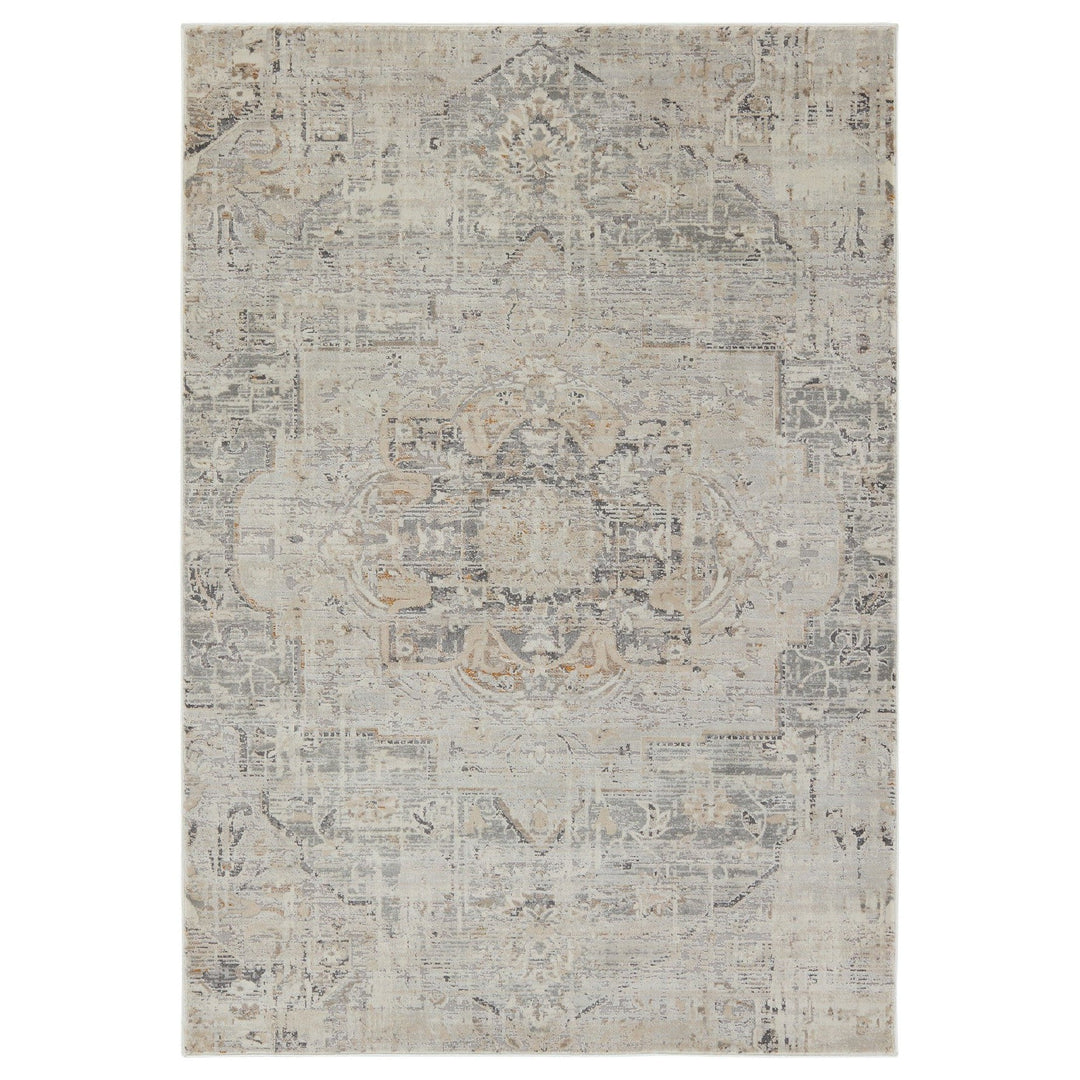 Jaipur Living Lazuli Medallion Gray/ Tan Area Rug (10'X14')