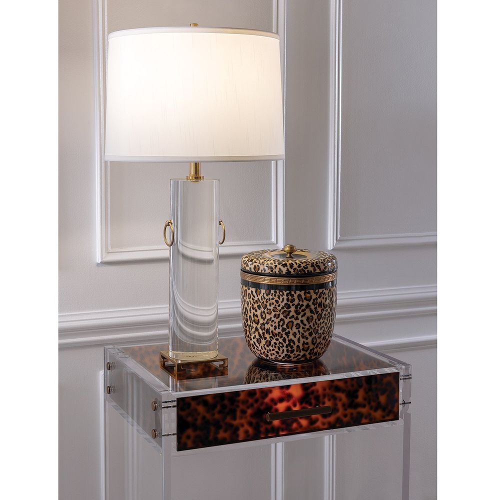 Leopard Round Box