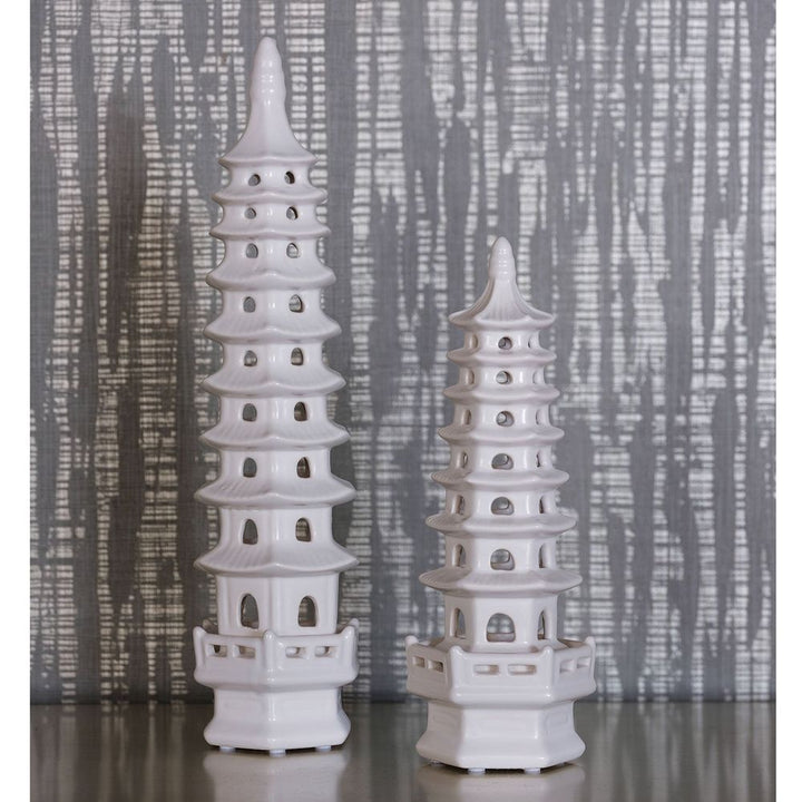 Pagoda Tall Objects - set of 2