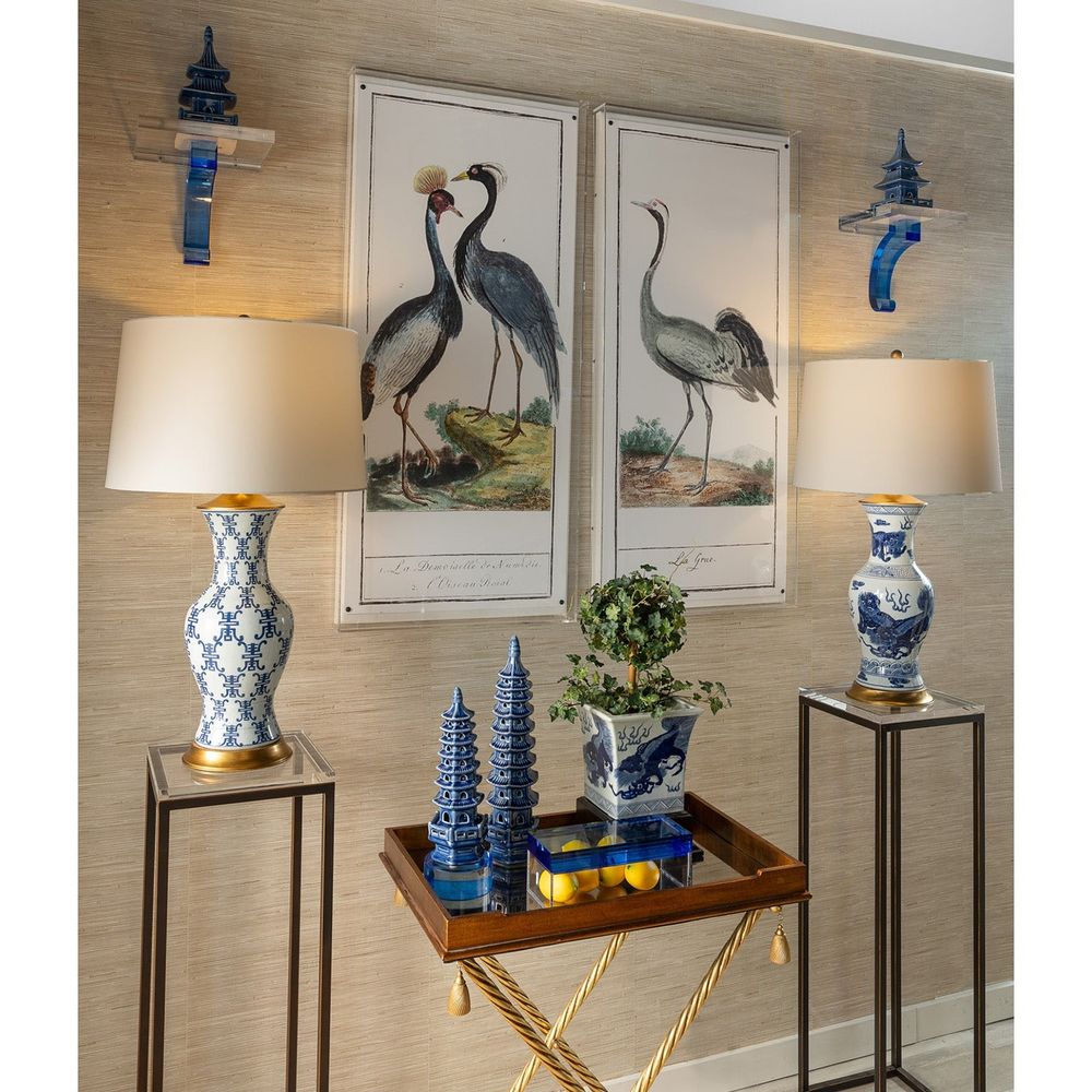 Pagoda Tall Objects - set of 2