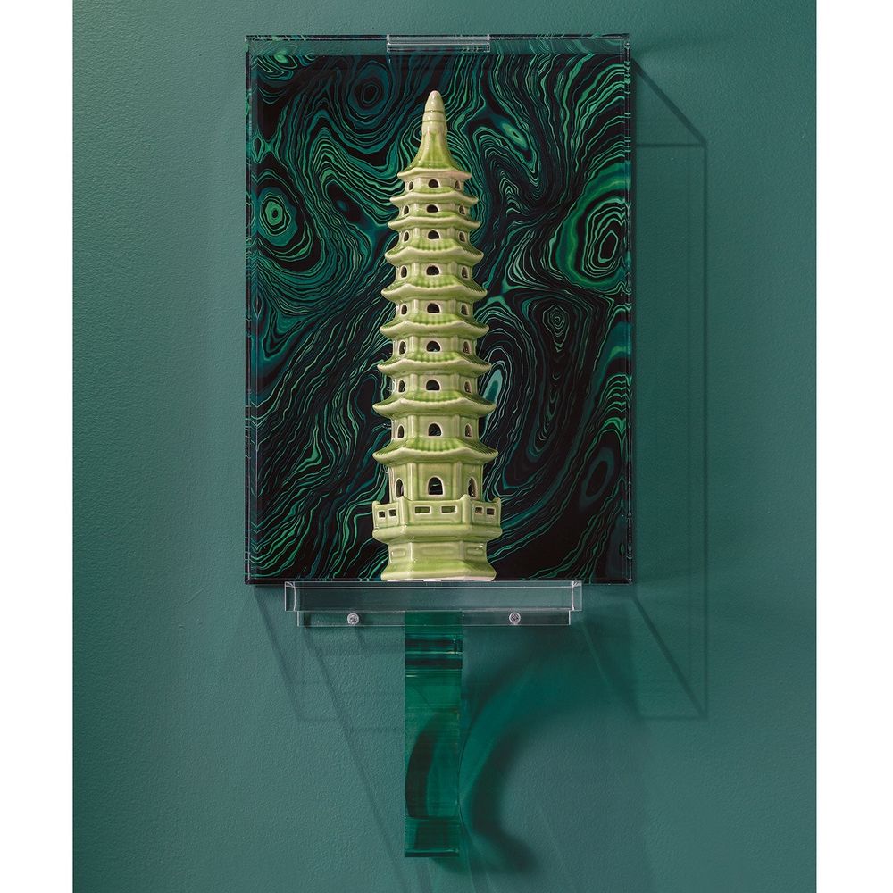 Pagoda Tall Objects - set of 2