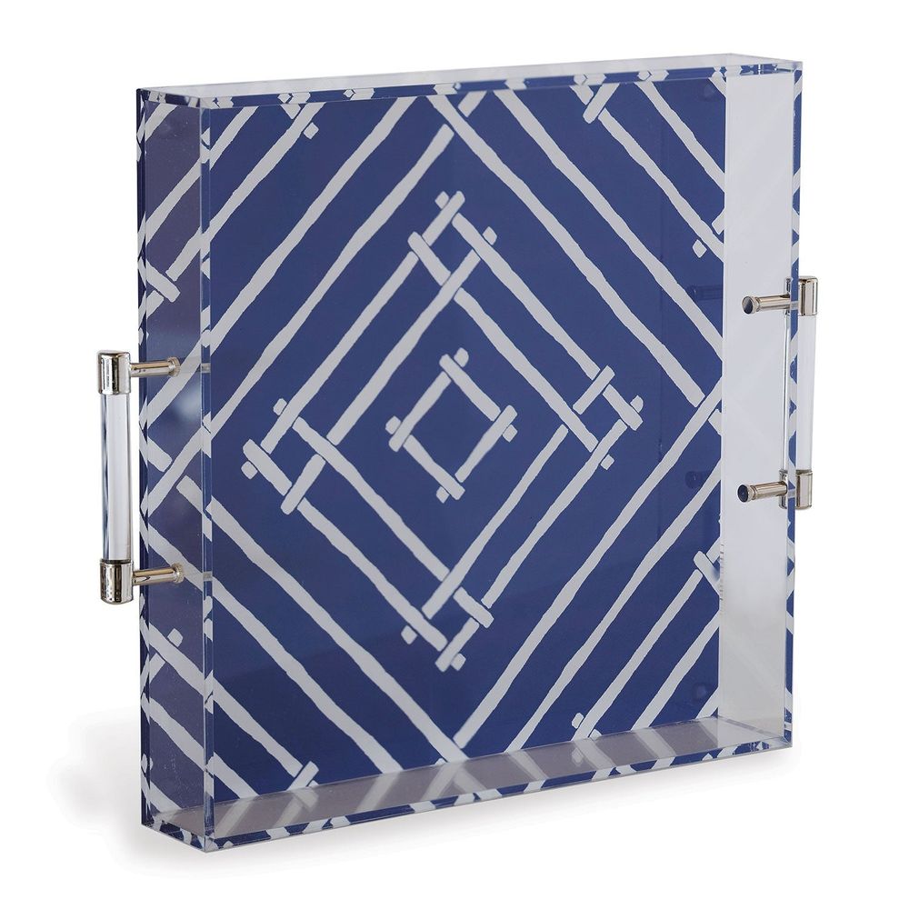 Serveware: Trays Bamboozled Indigo Lucite Tray