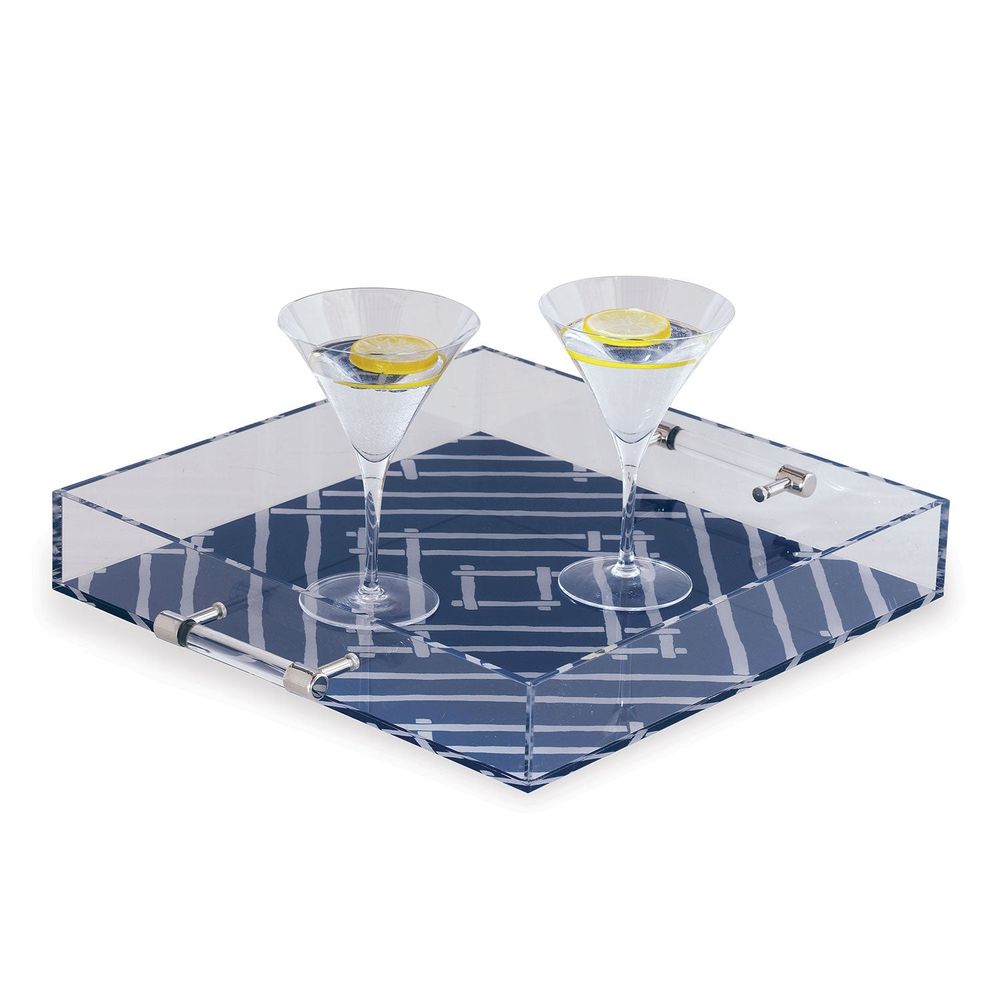 Serveware: Trays Bamboozled Indigo Lucite Tray