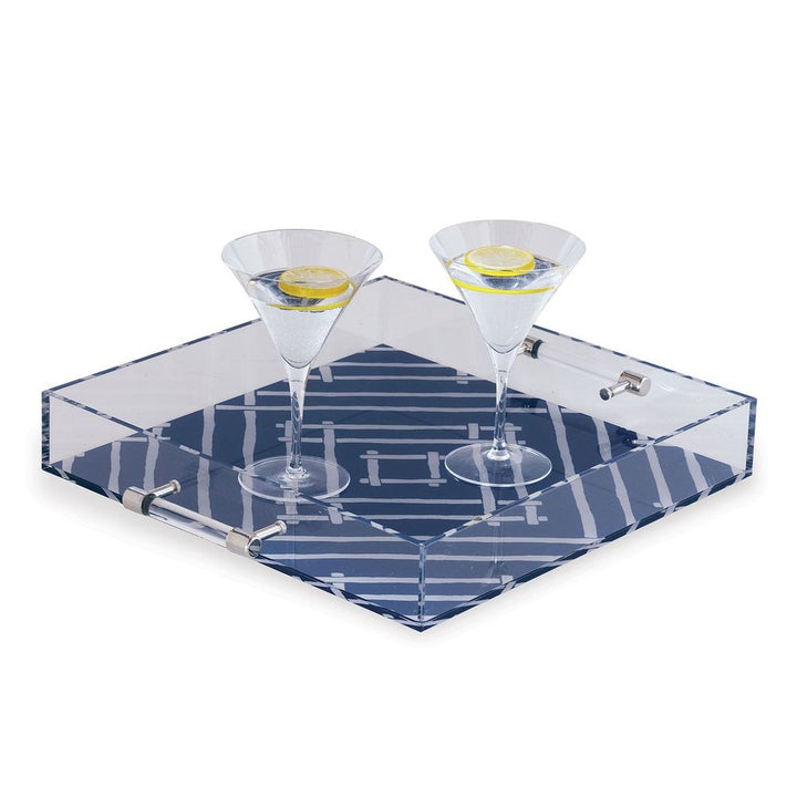 Serveware: Trays Bamboozled Indigo Lucite Tray