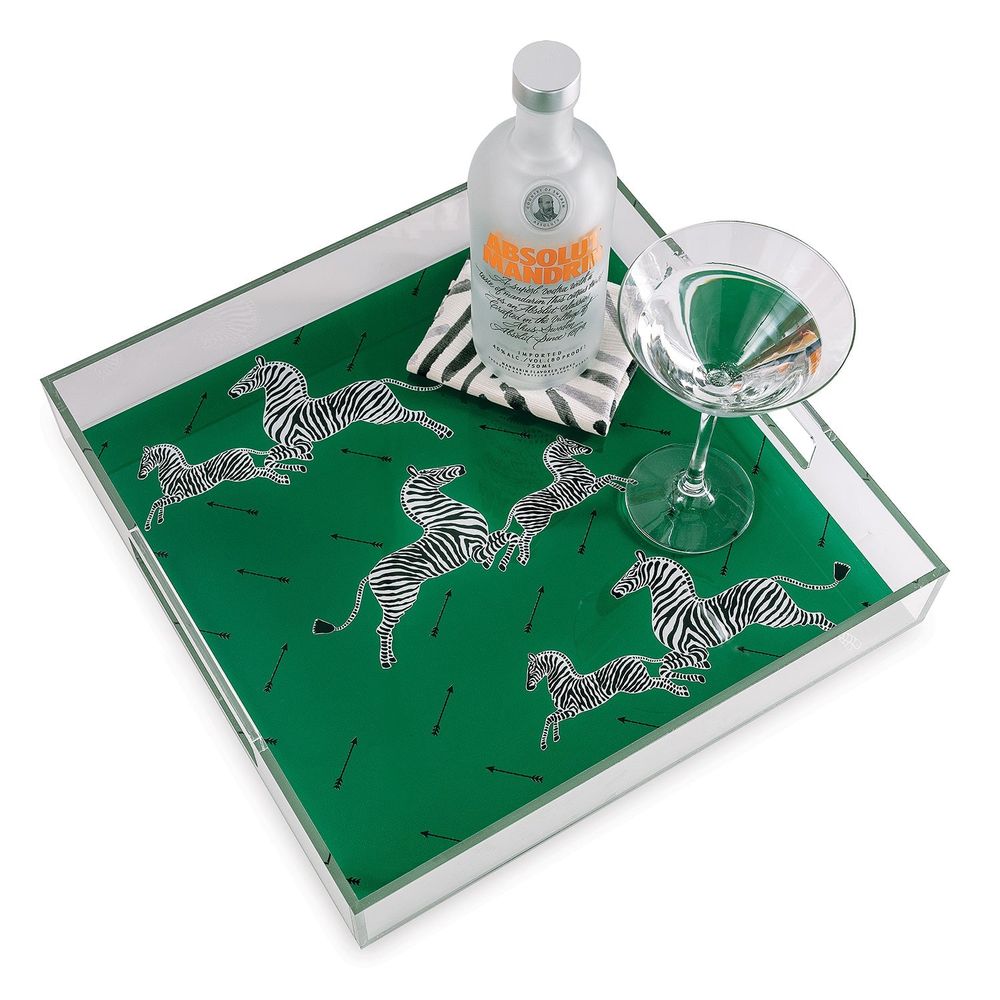 Scalamandre Zebra Lucite Tray - Thumbnail 2