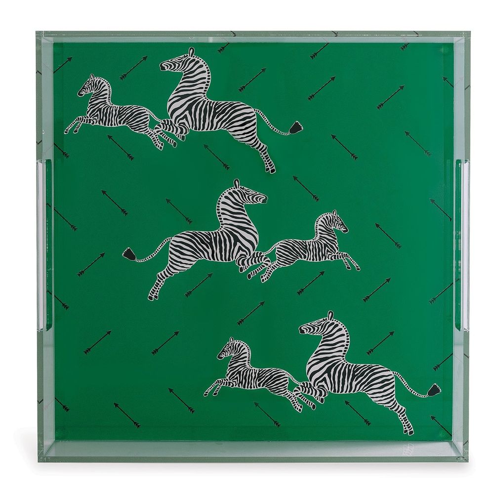 Scalamandre Zebra Lucite Tray