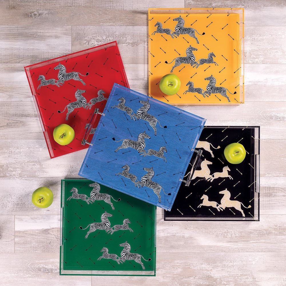 Scalamandre Zebra Lucite Tray - Thumbnail 3