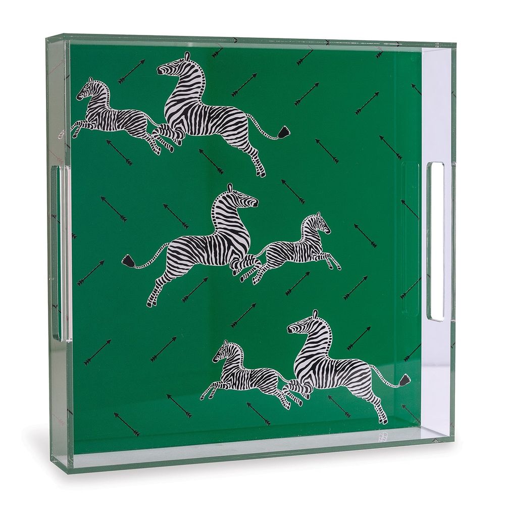 Scalamandre Zebra Lucite Tray - Thumbnail 4