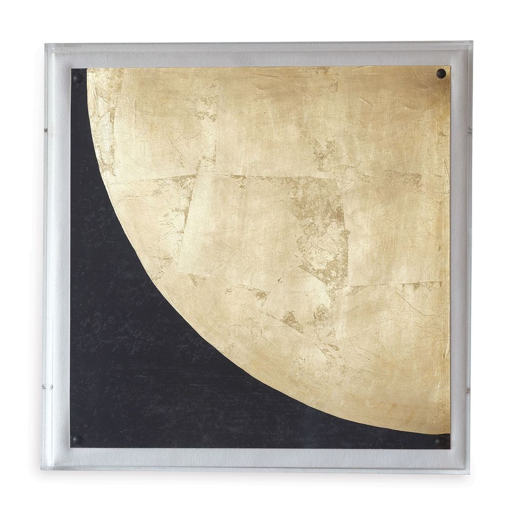 Wall Decor Gold Moon Artwork (Set of 4)