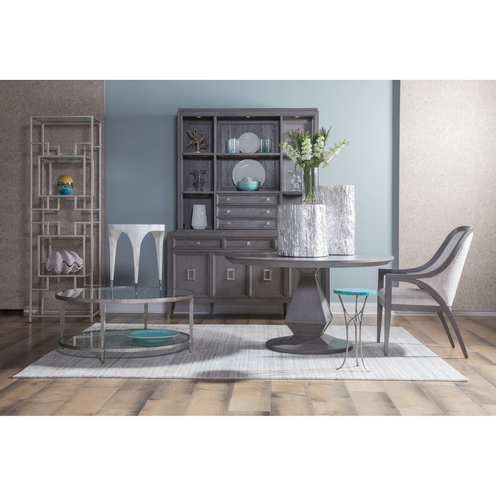 Side Tables Trunk Segment Accent Table - Silver Leaf - Silver Leaf