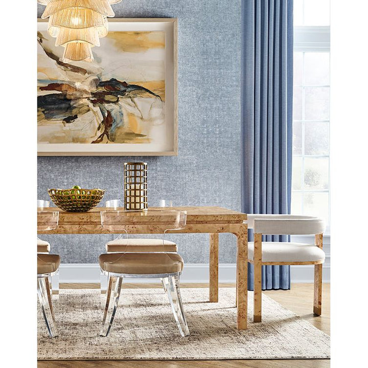 Dining Tables Adams Rectangular Dining Table In Burl Wood