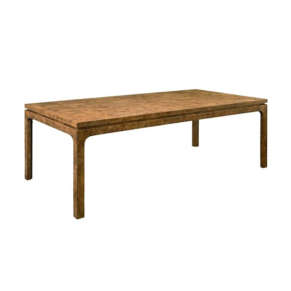 Dining Tables Adams Rectangular Dining Table In Dark Burl Wood
