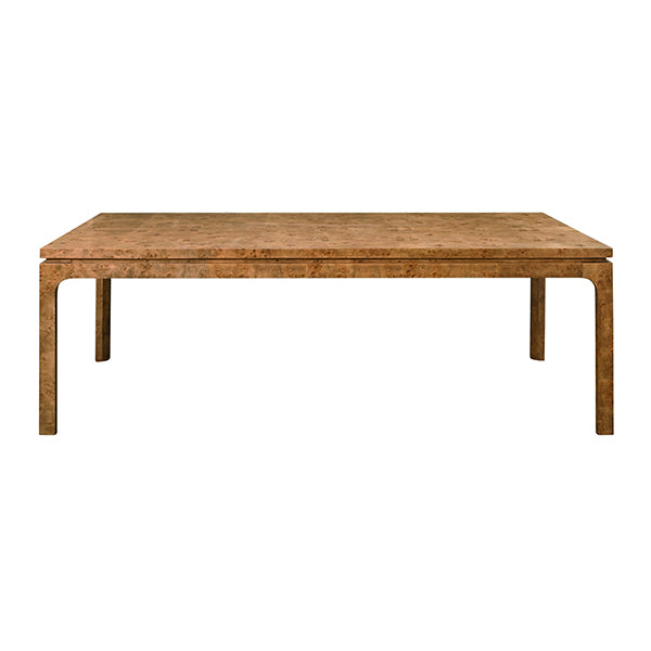 Dining Tables Adams Rectangular Dining Table In Dark Burl Wood