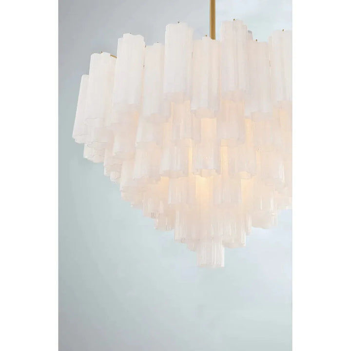 Addis 16 Light Chandelier-Crystorama Lighting Company-CRYSTO-ADD-316-AG-AM-ChandeliersAged Brass - Tronchi Glass Amber-8-France and Son