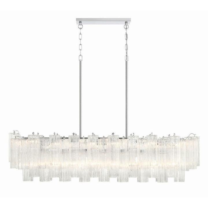 Addis 14 Light Chandelier-Crystorama Lighting Company-CRYSTO-ADD-317-CH-CL-ChandeliersTronchi Glass Clear-Polished Chrome-20-France and Son