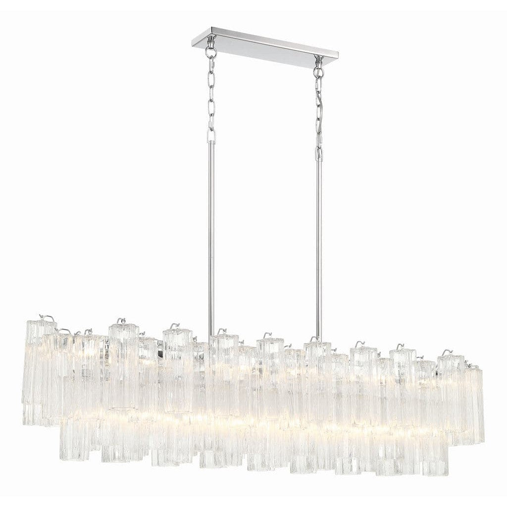 Addis 14 Light Chandelier-Crystorama Lighting Company-CRYSTO-ADD-317-AG-AM-ChandeliersTronchi Glass Amber-Aged Brass-21-France and Son