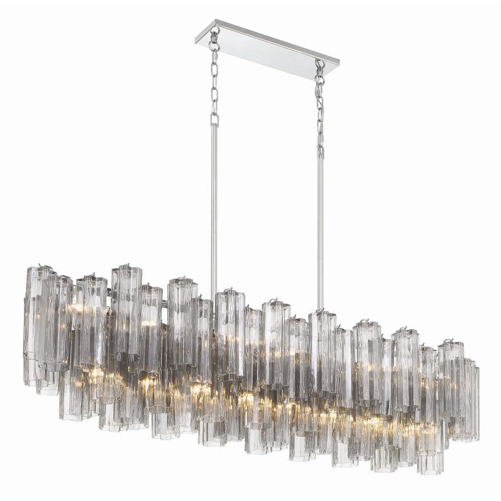 Addis 14 Light Chandelier-Crystorama Lighting Company-CRYSTO-ADD-317-AG-AM-ChandeliersTronchi Glass Amber-Aged Brass-27-France and Son