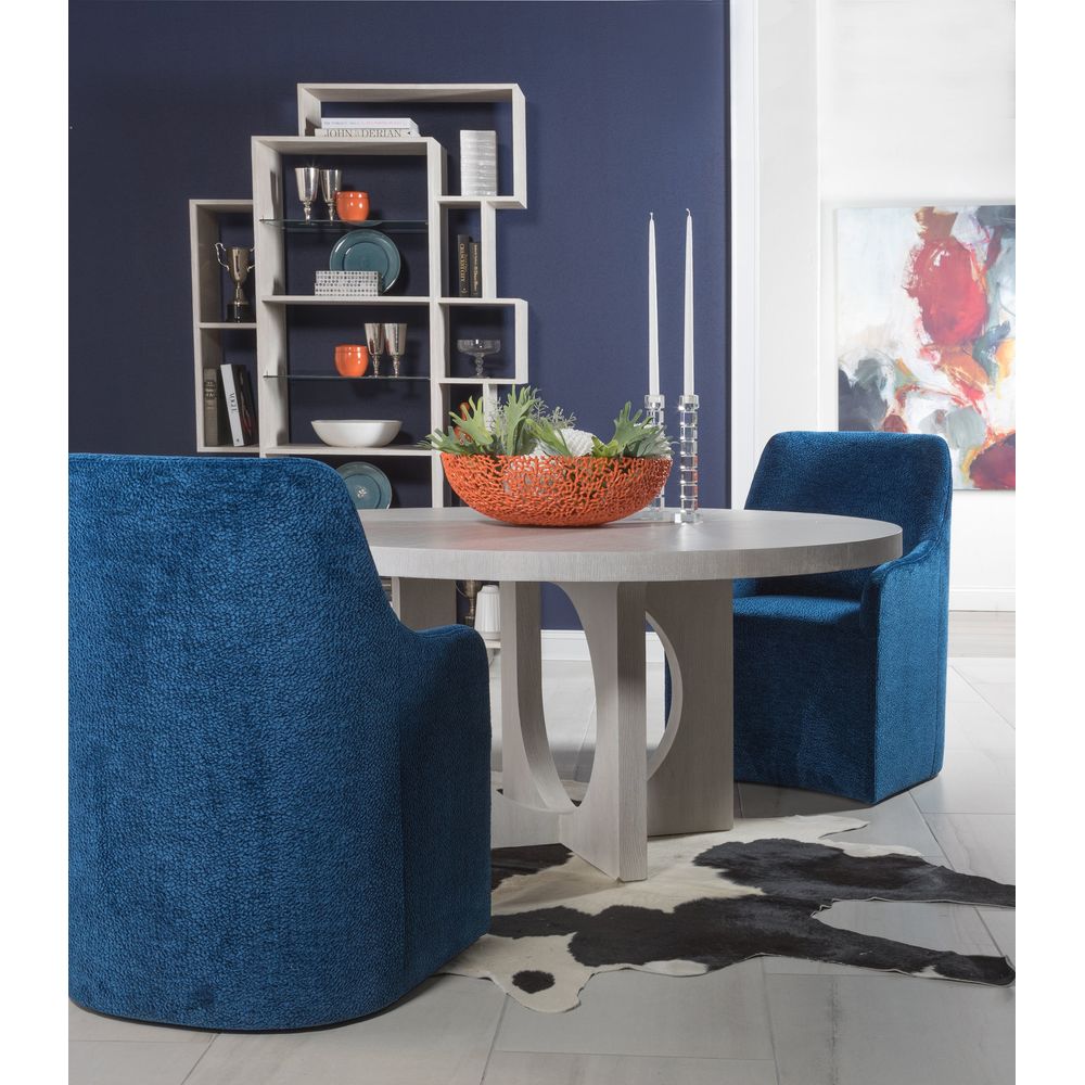Dining Tables Misty Gray Apostrophe Round Dining Table - Misty Gray