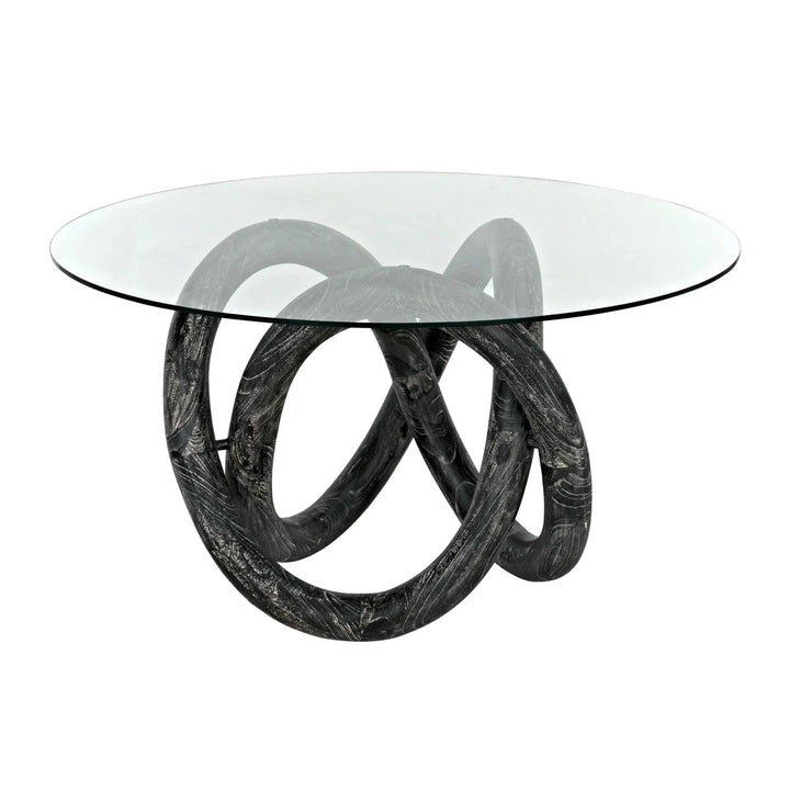 Zaza Dining Table, Cinder Black