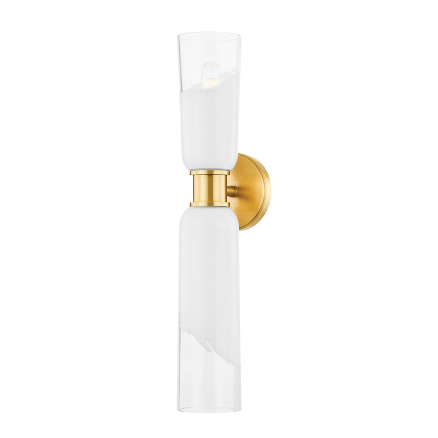 Wasson 2 Light Wall Sconce-Hudson Valley-HVL-9602-AGB-Wall LightingAged Brass-1-France and Son