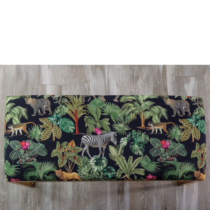 Benches Medallion Bench with Le Tigre Fabric