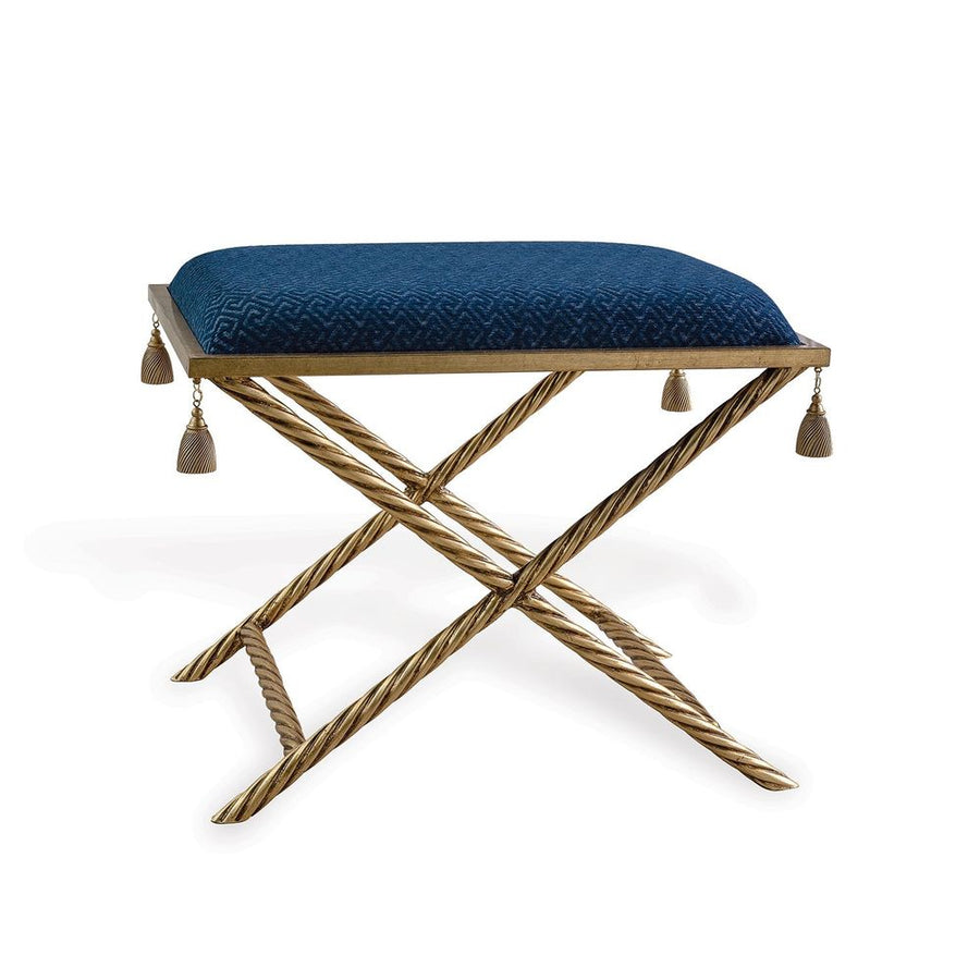 Stools & Ottomans Delfern Gold Bench-- Road To Canton Peach- Kit