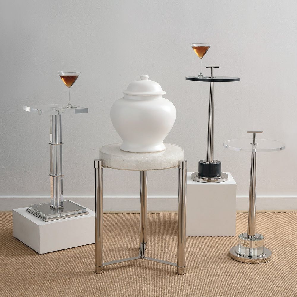 Side Tables Toronto Nickel/crystal Accent Table