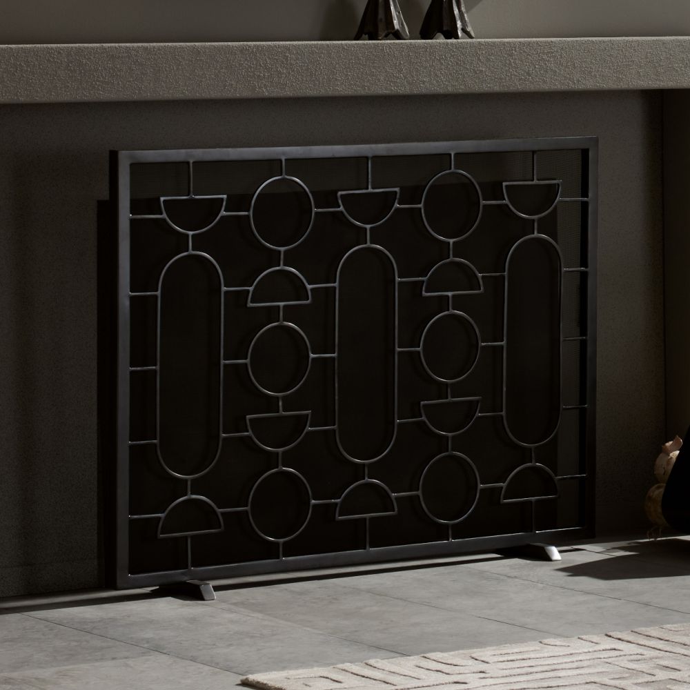 Fireplace Accessories Bentley Firescreen - Gray