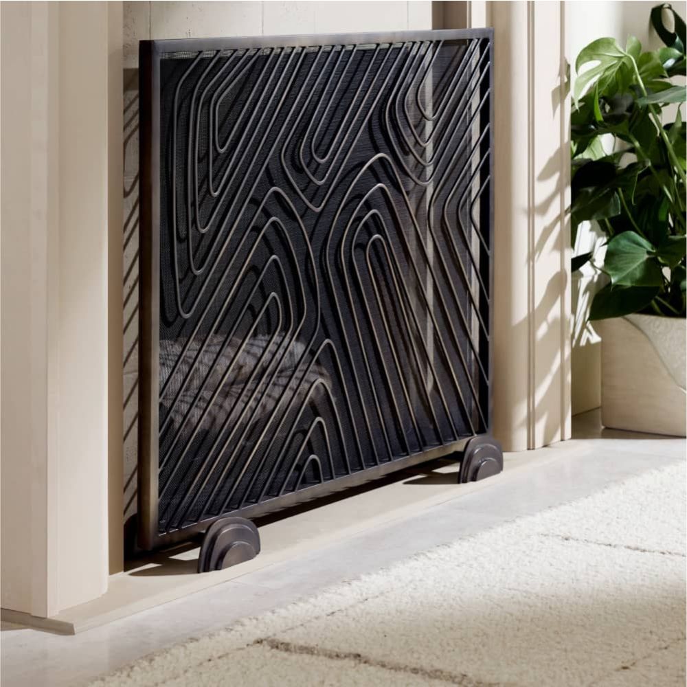 Fireplace Accessories Orban Firescreen - Black
