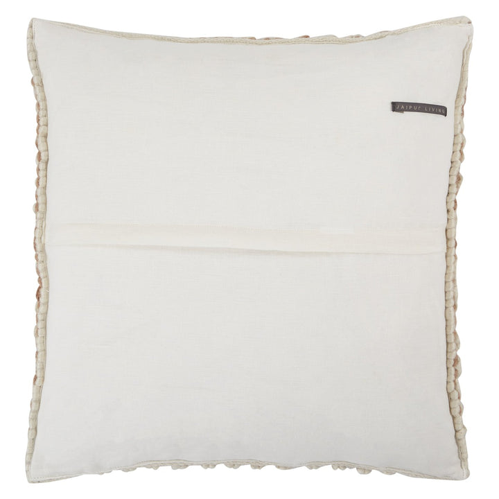 Jaipur Living Madur Textured Tan/ Ivory Poly Fill Pillow (22" Square)