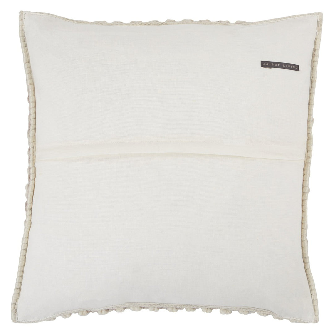 Jaipur Living Madur Textured Light Taupe/ Ivory Down Pillow (22" Square)