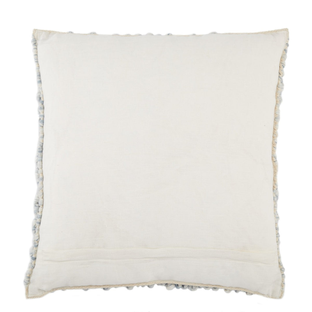 Jaipur Living Kaz Textured Light Blue/ Ivory Down Pillow (22" Square)