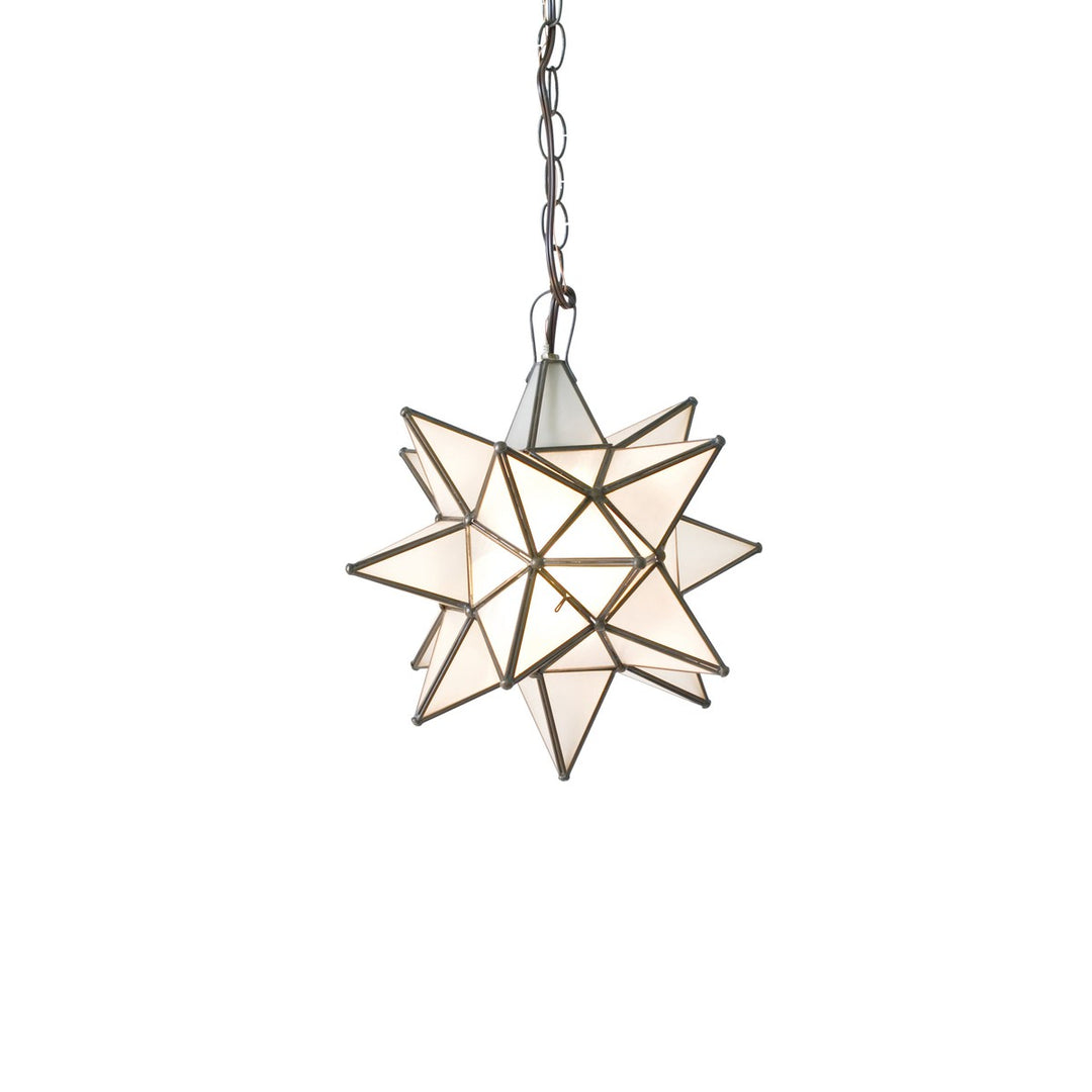 Ags - Sm Frosted Glass Star Chandeli