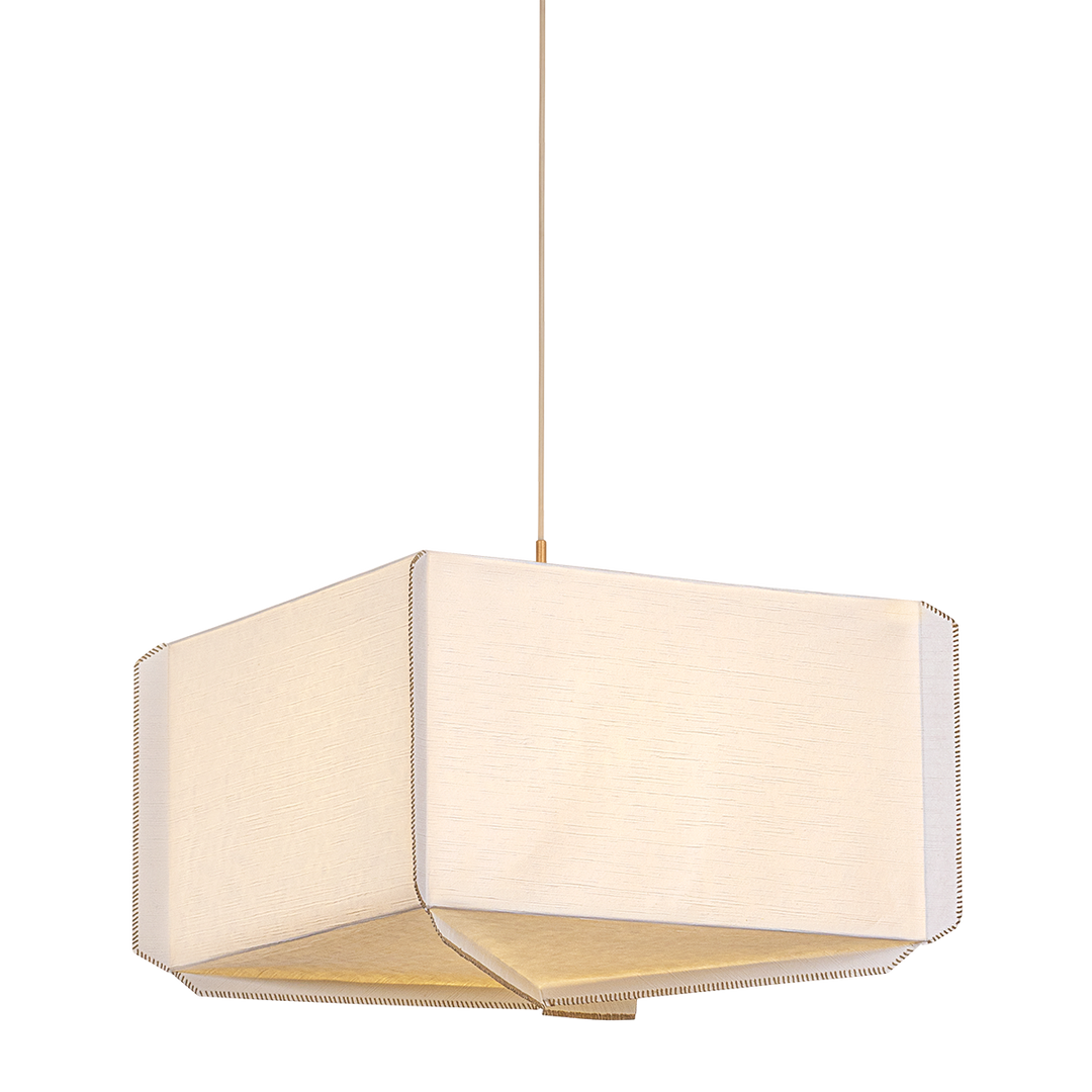 Louise Pendant - Patina Gold Leaf