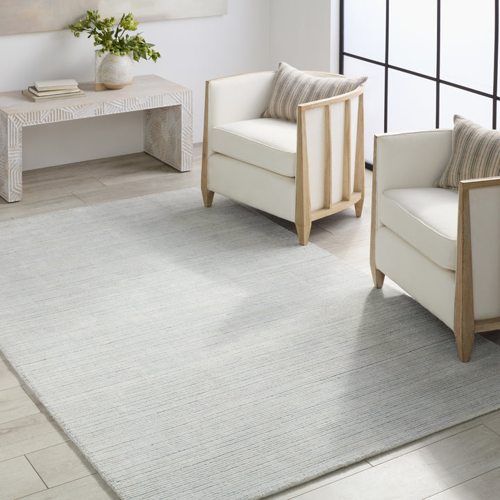 Clarify Handwoven Outdoor Solid Cream/ Gray Area Rug (2'X3')