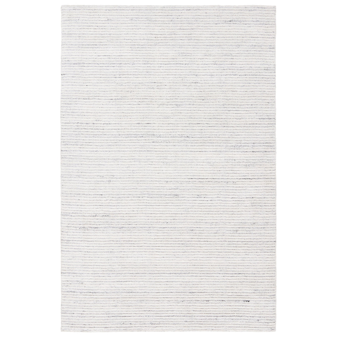 Clarify Handmade Indoor/Outdoor Solid Cream/Blue Area Rug (2'X3')