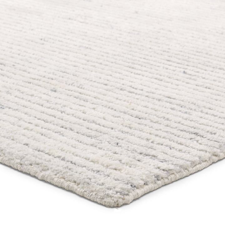 Clarify Handmade Indoor/Outdoor Solid Cream/Blue Area Rug (2'X3')