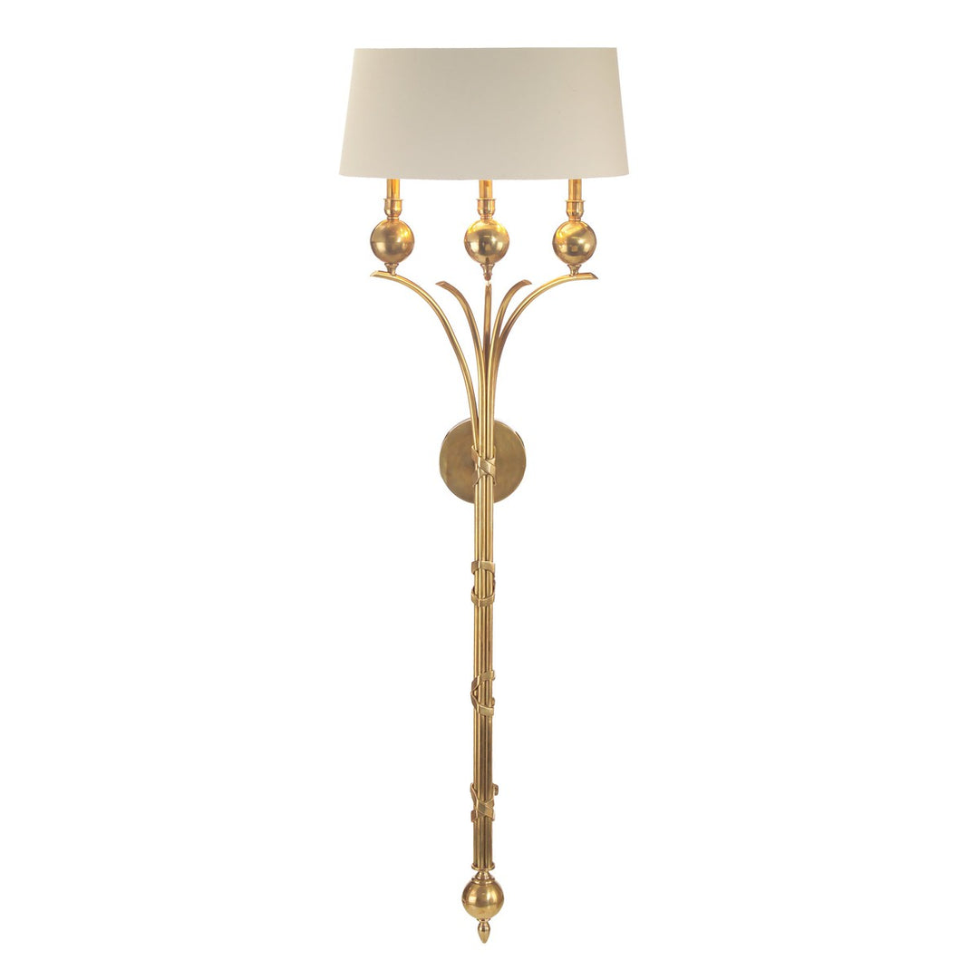 Romina Three-Light Wall Sconce - Brass