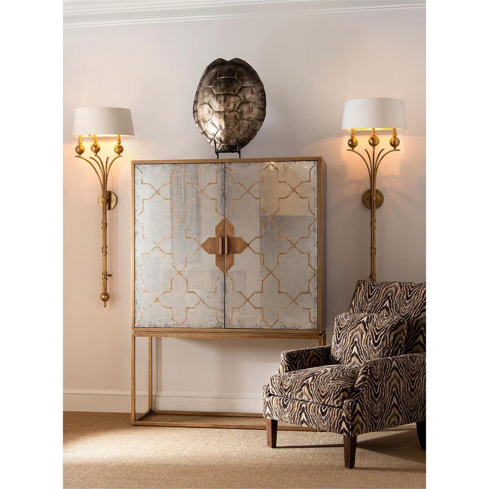 Wall Lighting Romina Three-Light Wall Sconce - Brass
