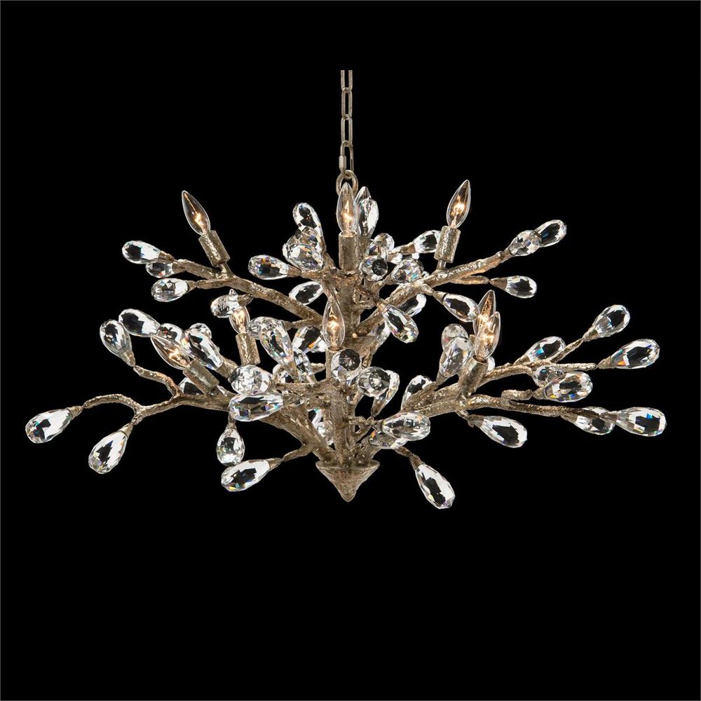 Chandeliers Lumina Crystal Ten-Light Chandelier - Silver