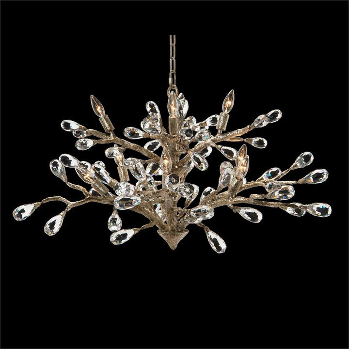 Chandeliers Budding Crystal Ten-Light Chandelier - Silver