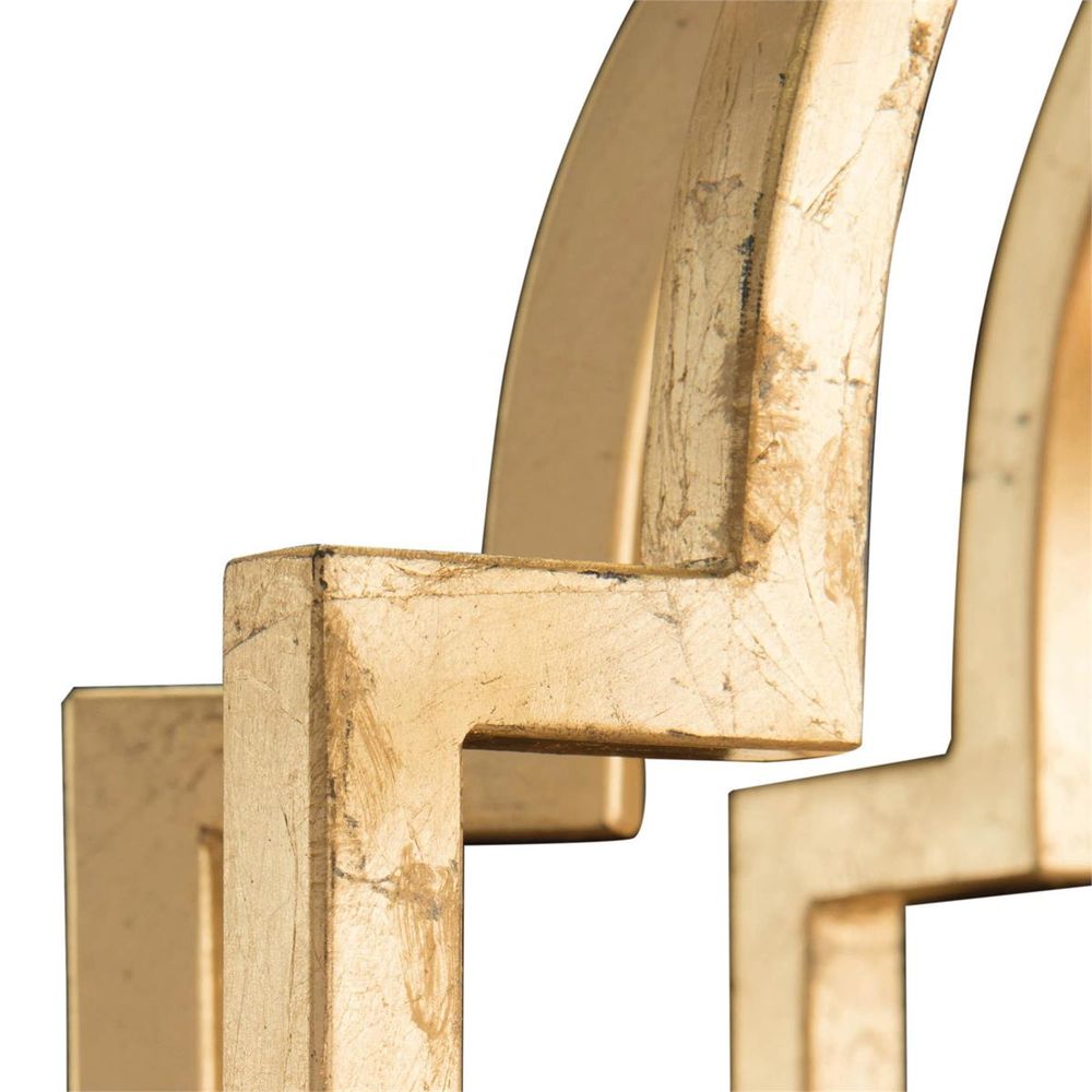 Chandeliers Gold-Leaf And Crystal Chandelier - Clear